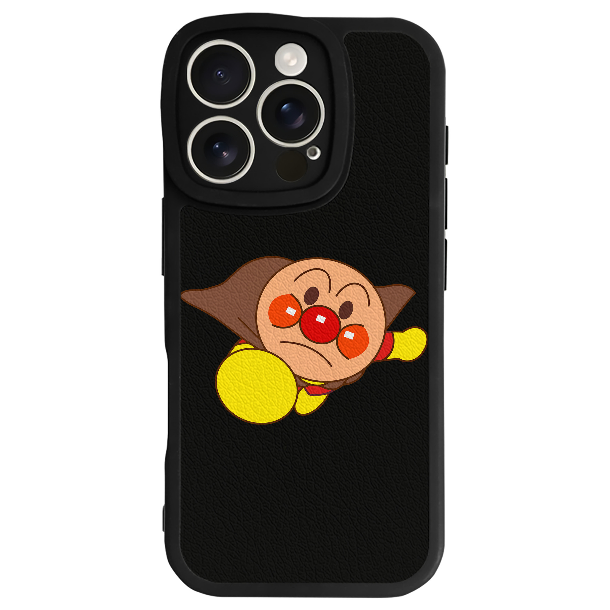 （画像用） アンパンマン Anpanman 【iPhone 16シリーズ対応】シリコンスマホケース（レザー調） 材質：シリコン